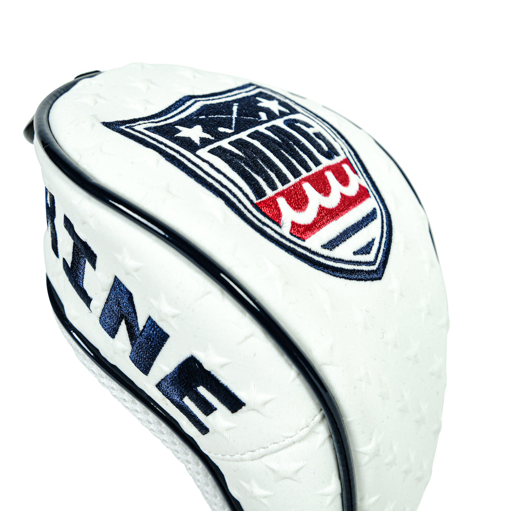 [L4K3] FAIRWAY WOOD HEAD COVER STAR WHITE MUTA