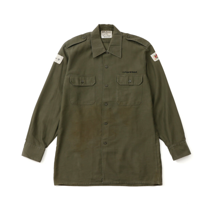【NOT PRINTED】Shirt Jacket NO5  MILITARY (L)