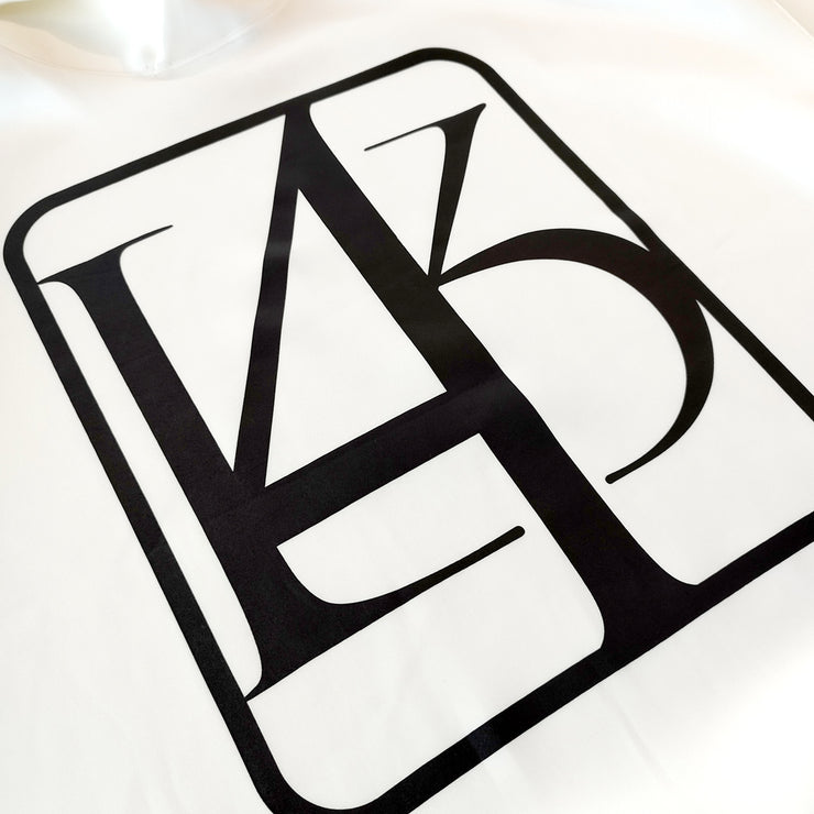 【L4K3】ビッグロゴ ライトボンディングパーカー【WHITE】L4K-APHB0008