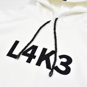 【L4K3】オリジナルライトボンディングパーカー【WHITE × BLACK】L4K-APHB0010