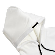 【L4K3】オリジナルライトボンディングパーカー【WHITE × BLACK】L4K-APHB0010