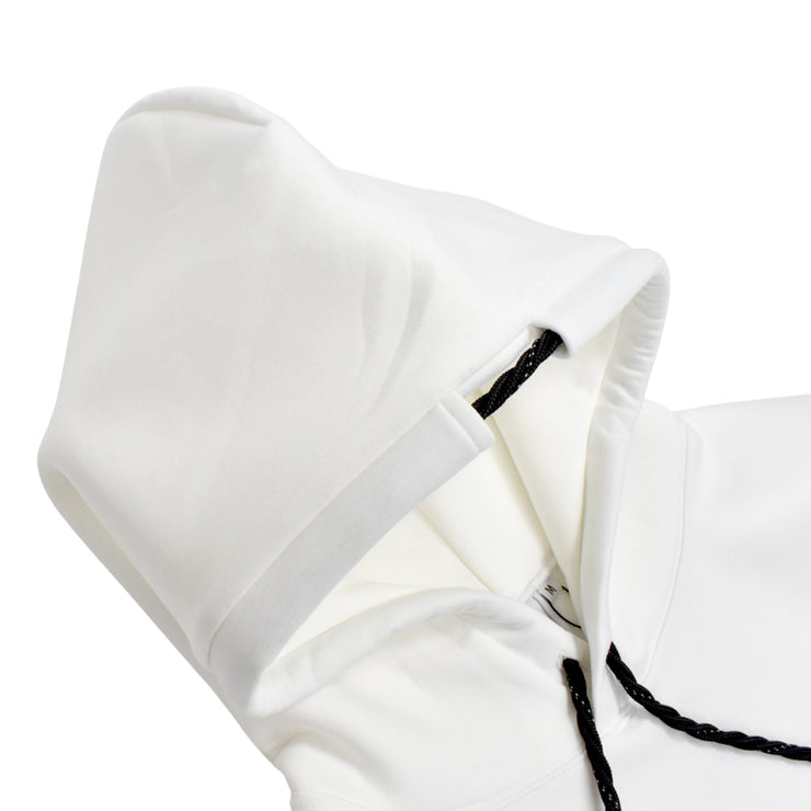 【L4K3】オリジナルライトボンディングパーカー【WHITE × BLACK】L4K-APHB0010