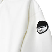 【L4K3】オリジナルライトボンディングパーカー【WHITE × BLACK】L4K-APHB0010