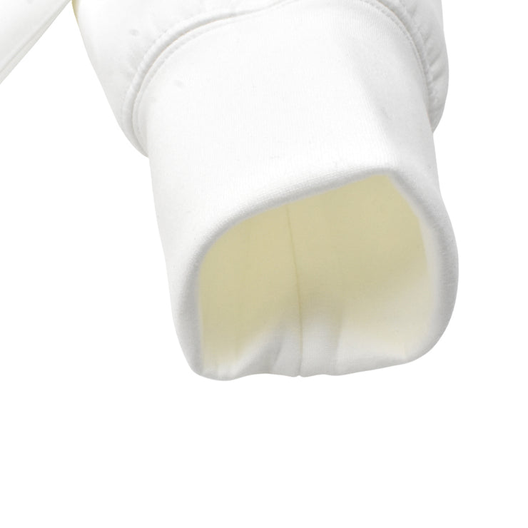 【L4K3】オリジナルライトボンディングパーカー【WHITE × BLACK】L4K-APHB0010