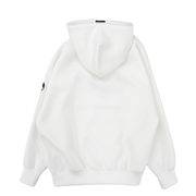 【L4K3】オリジナルライトボンディングパーカー【WHITE × BLACK】L4K-APHB0010