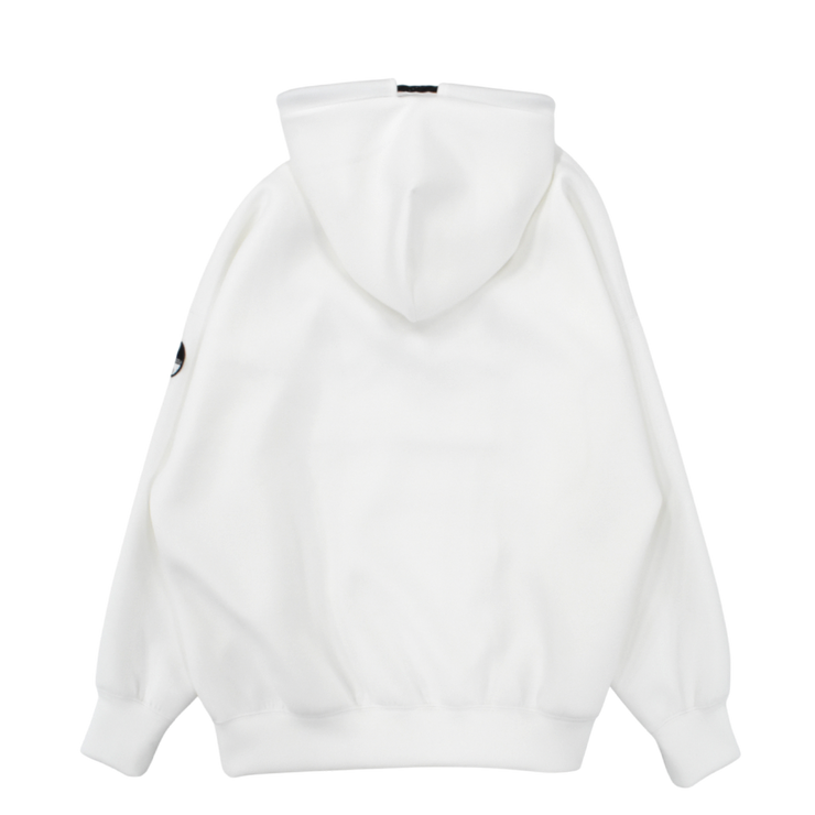 【L4K3】オリジナルライトボンディングパーカー【WHITE × BLACK】L4K-APHB0010