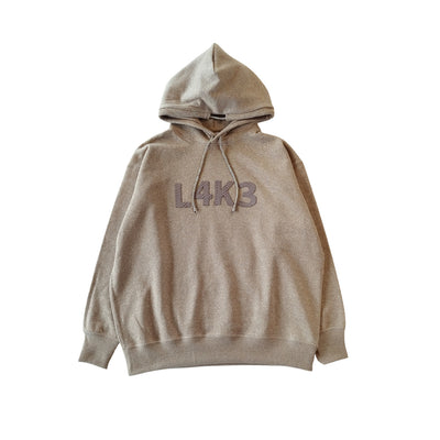 【L4K3】グリッターパーカー【BROWN】