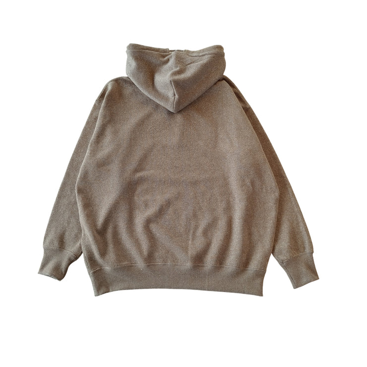 【L4K3】グリッターパーカー【BROWN】