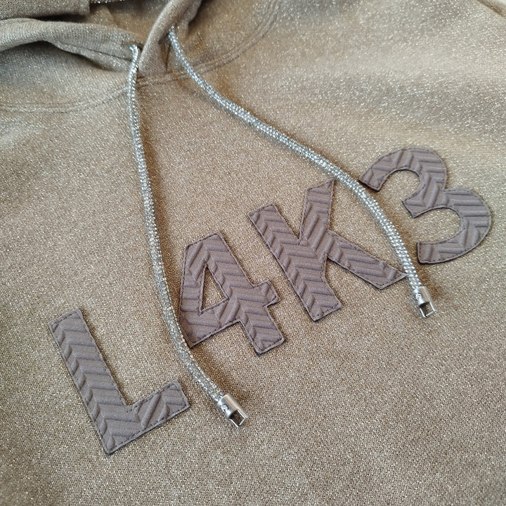 [L4K3] Glitter Hoodie [BROWN] 