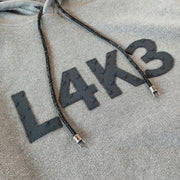 【L4K3】グリッターパーカー【GRAY】