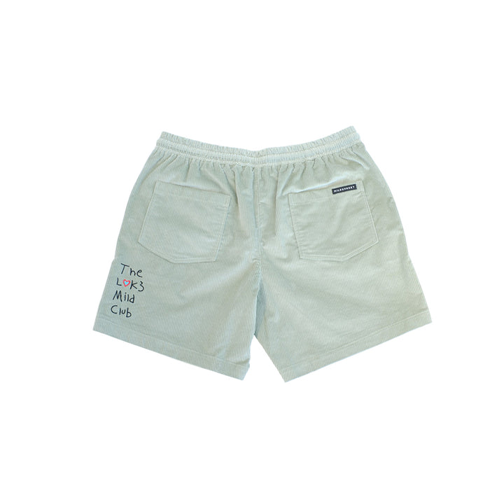 【L4K3】レーク×マイルドサンセット　コラボレーション コーデュロイショーツ【GREEN】