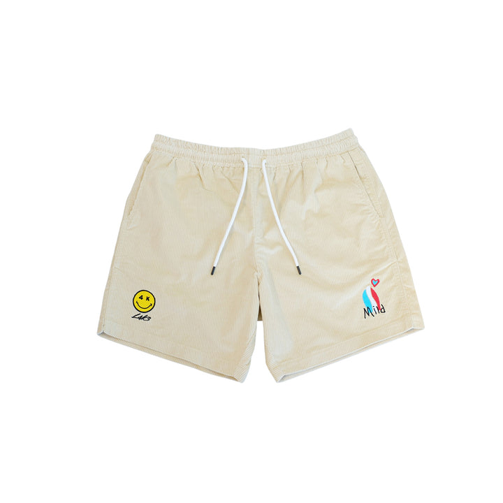 【L4K3】レーク×マイルドサンセット　コラボレーション コーデュロイショーツ【YELLOW】