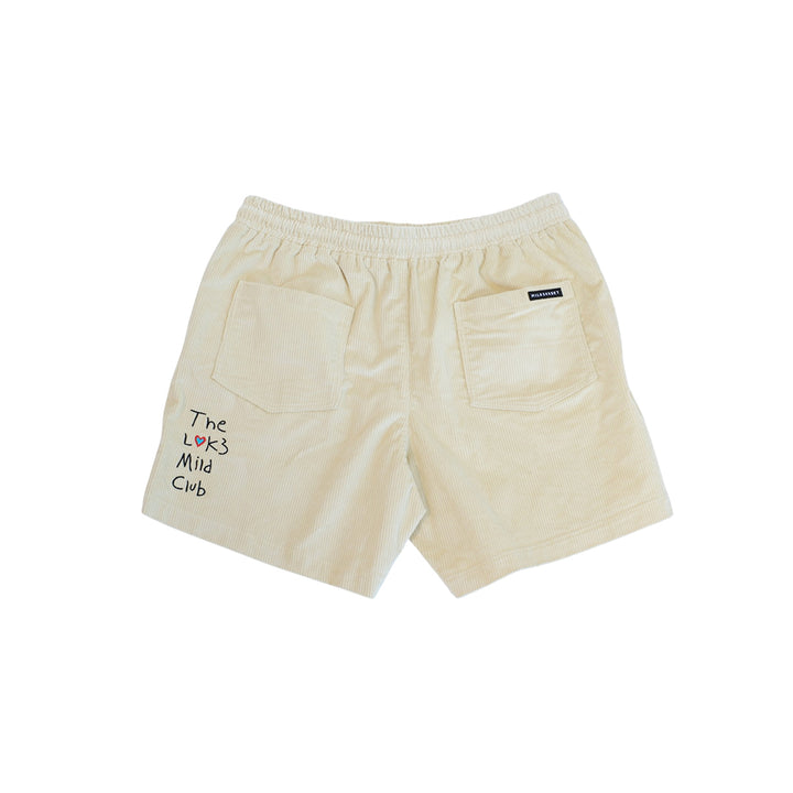 【L4K3】レーク×マイルドサンセット　コラボレーション コーデュロイショーツ【YELLOW】