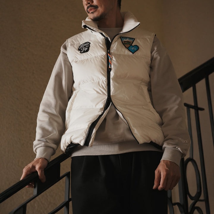 [L4K3 x Retar Nuy] Down Vest 2025 -WHITE- 