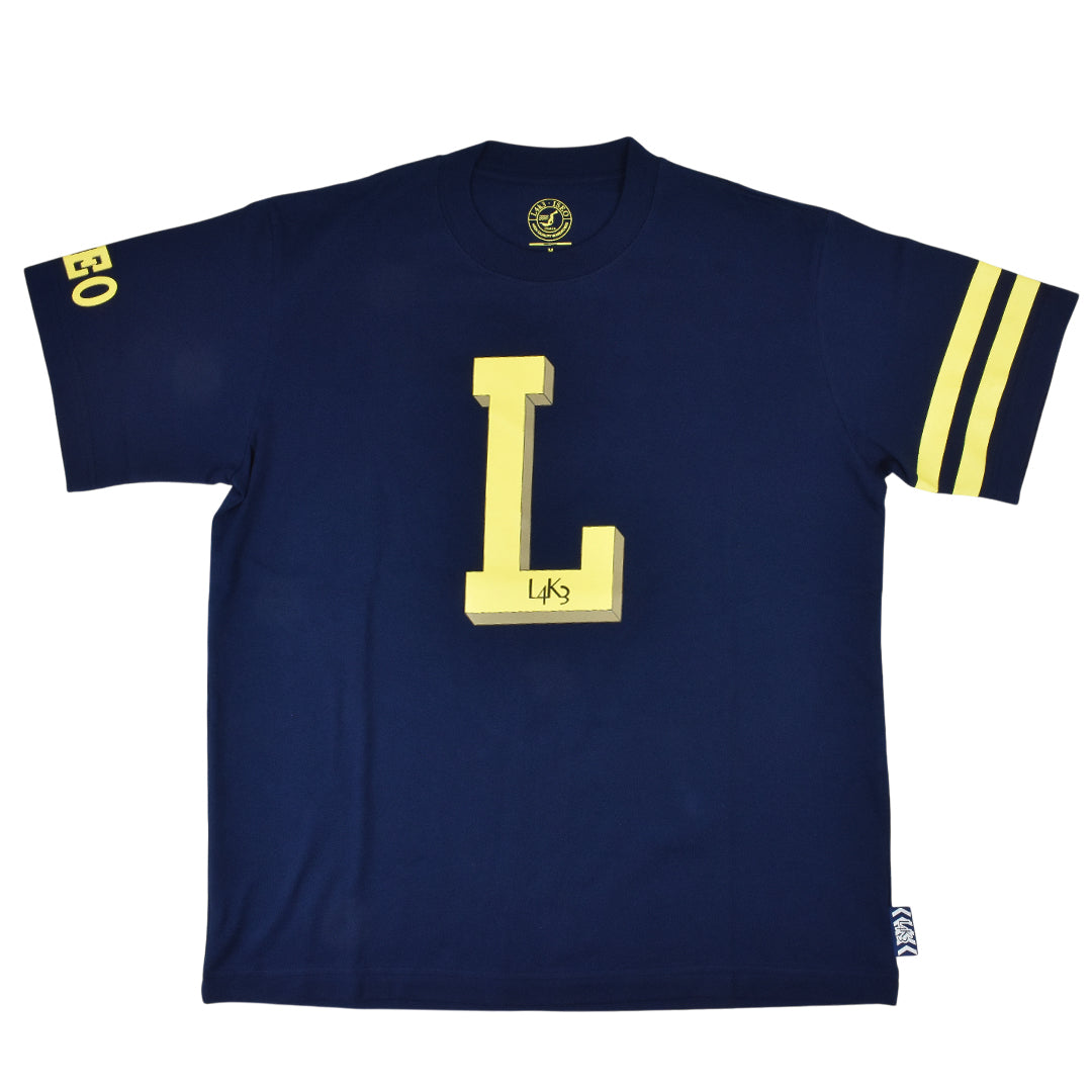 【L4K3】T-shirts APTS-0003【NAVY】