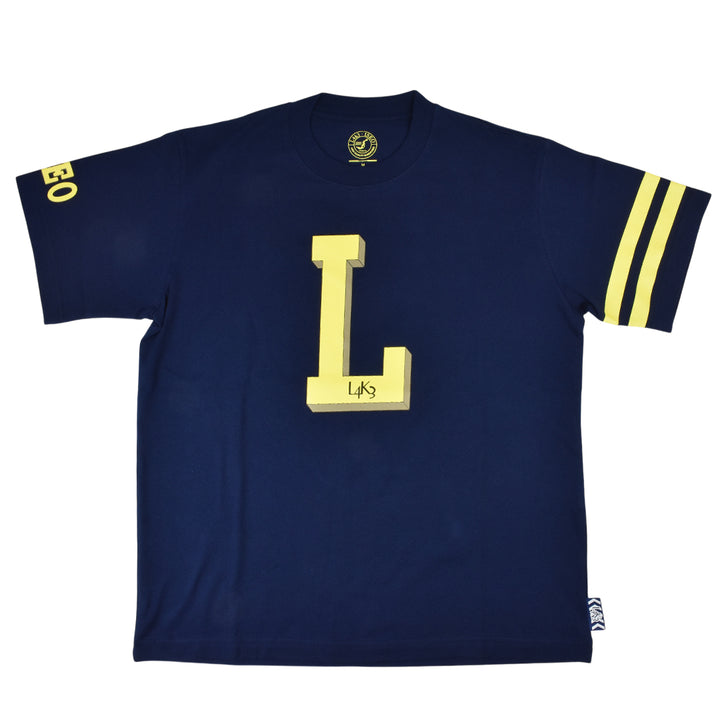 【L4K3】T-shirts APTS-0003【NAVY】