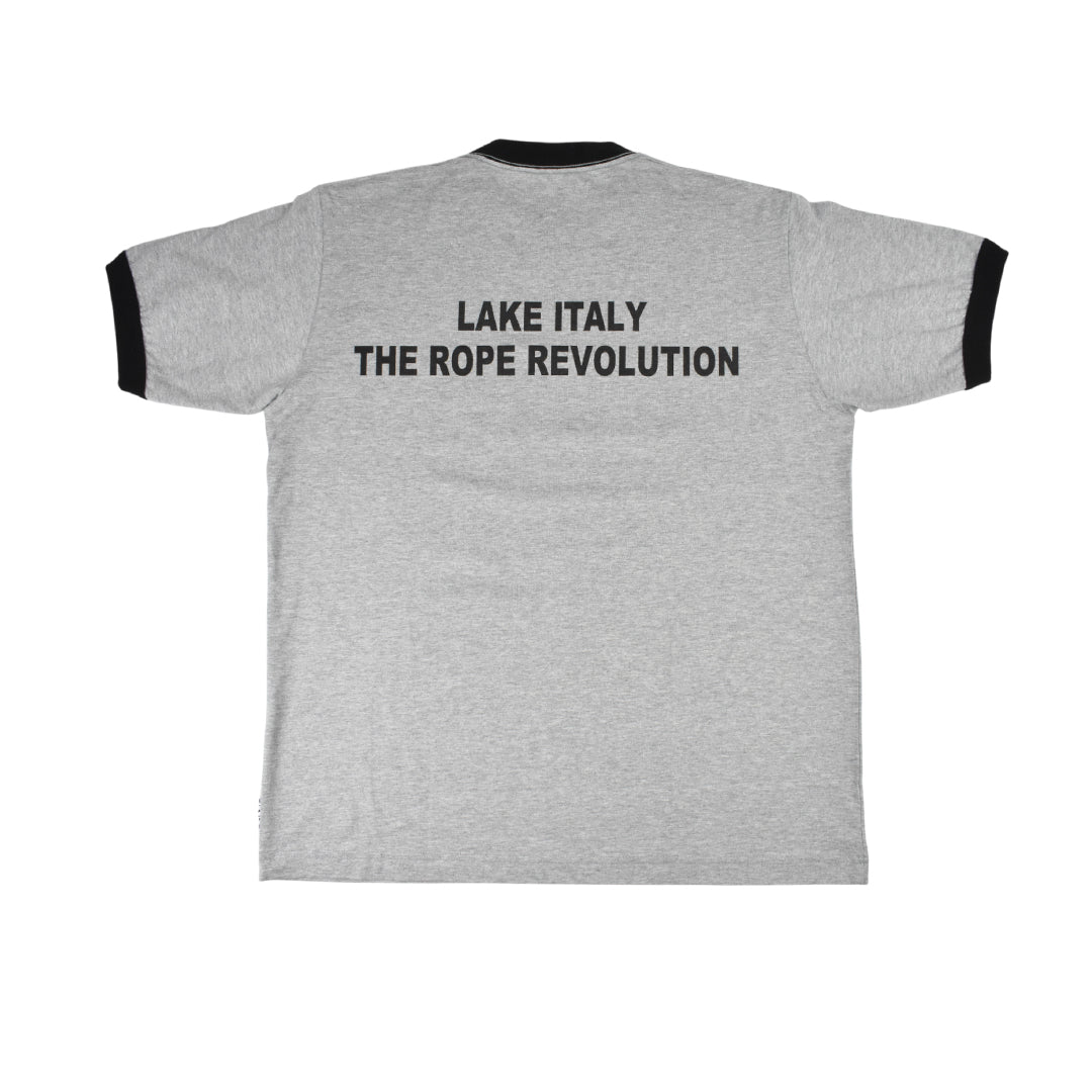[L4K3] T-shirt APTS-0004 [GRAY/BLACK]