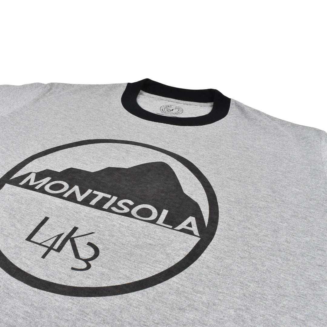 [L4K3] T-shirt APTS-0004 [GRAY/BLACK]