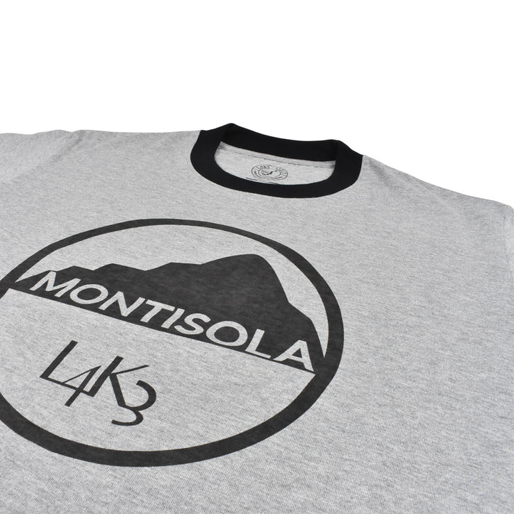 【L4K3】T-shirt APTS-0004【GRAY/BLACK】