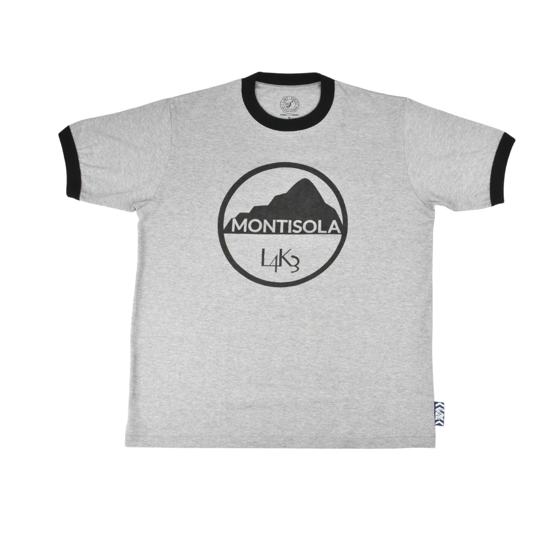 [L4K3] T-shirt APTS-0004 [GRAY/BLACK]