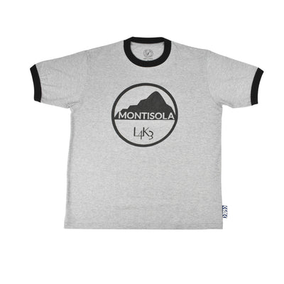 【L4K3】T-shirt APTS-0004【GRAY/BLACK】