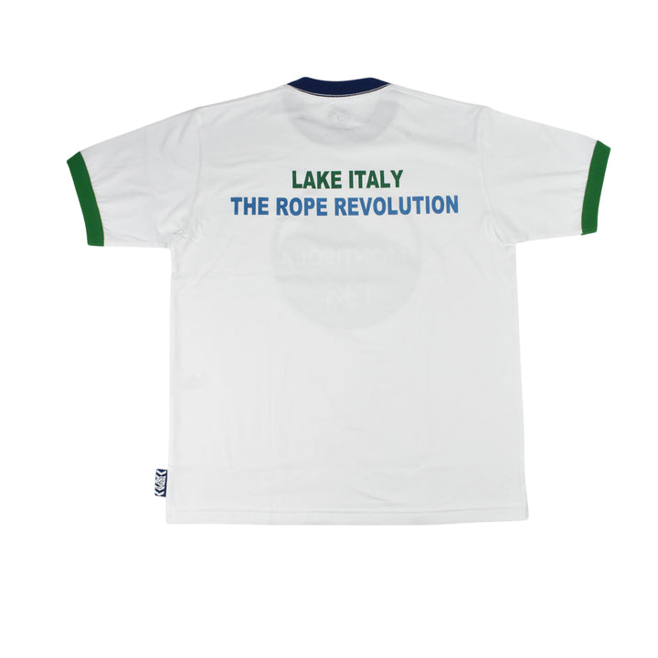 【L4K3】T-shirt APTS-0004【WHITE/GREEN】