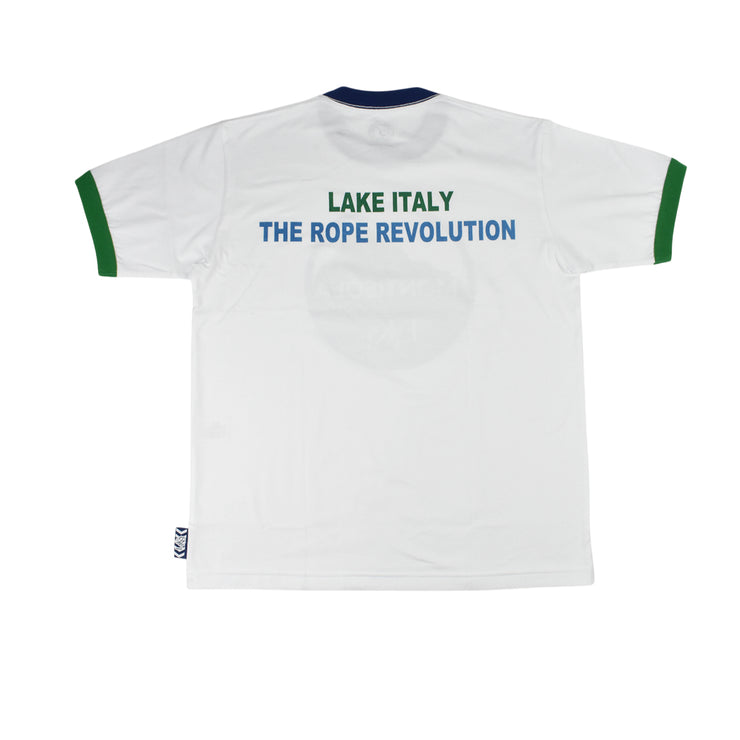 【L4K3】T-shirt APTS-0004【WHITE/GREEN】