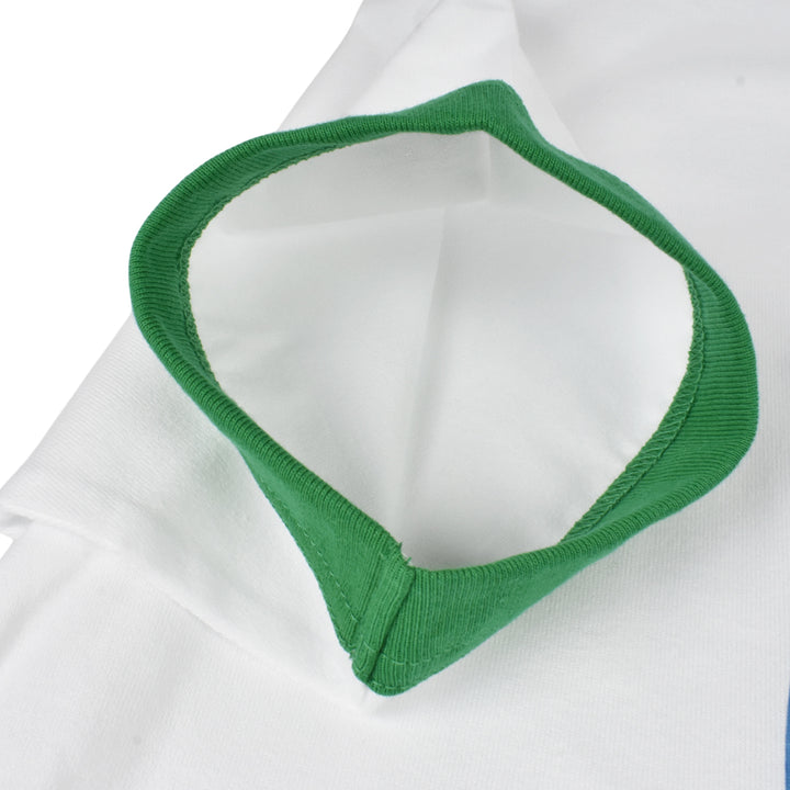【L4K3】T-shirt APTS-0004【WHITE/GREEN】
