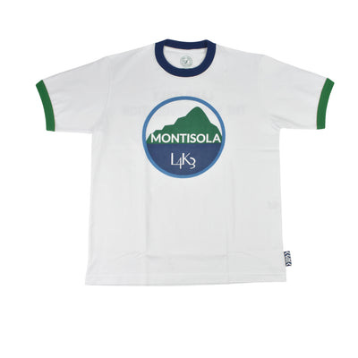 【L4K3】T-shirt APTS-0004【WHITE/GREEN】