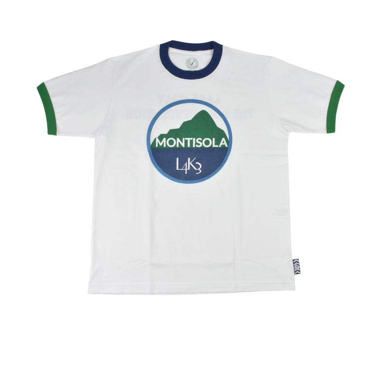 【L4K3】T-shirt APTS-0004【WHITE/GREEN】