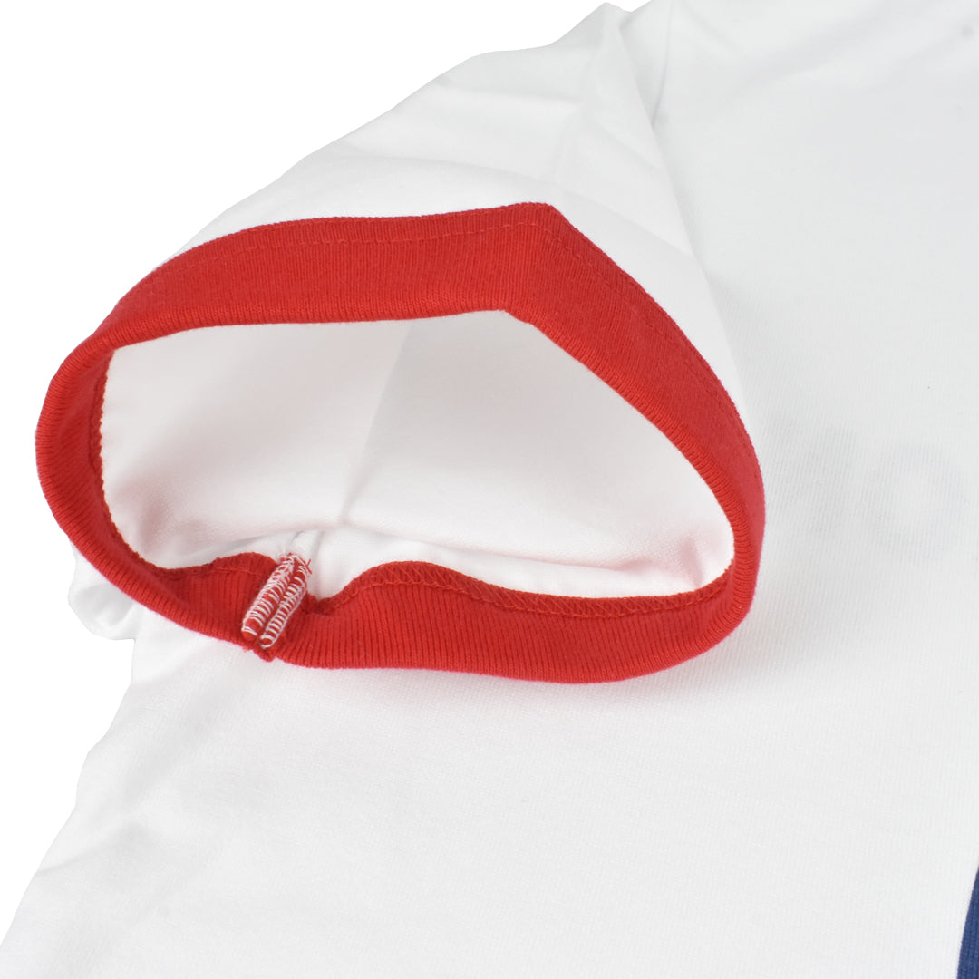 [L4K3] T-shirt APTS-0004 [WHITE/RED]