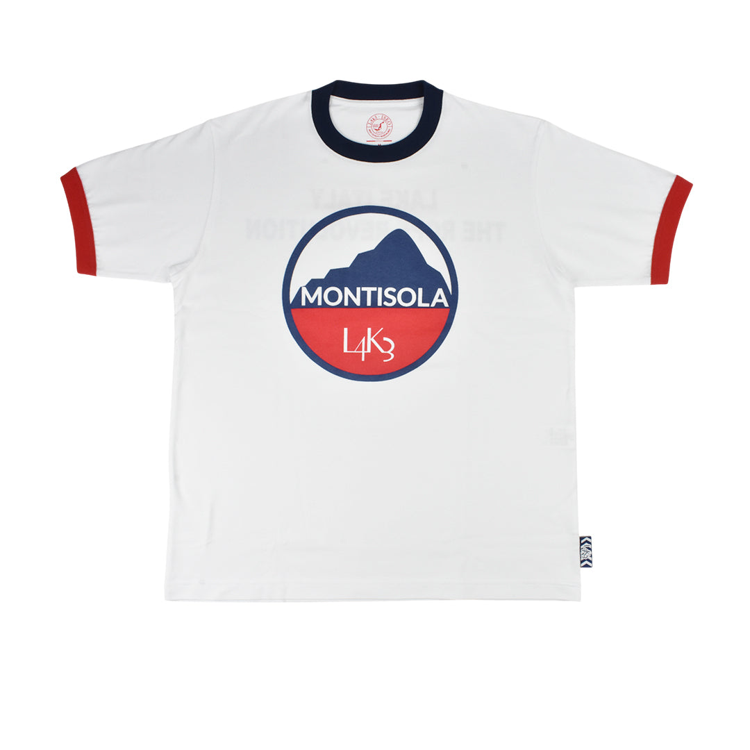 [L4K3] T-shirt APTS-0004 [WHITE/RED]