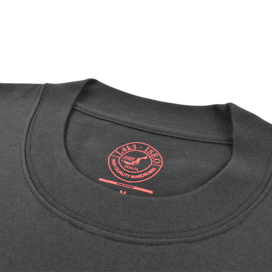 【L4K3】T-shirt APTS-0005【CHARCOAL GRAY】