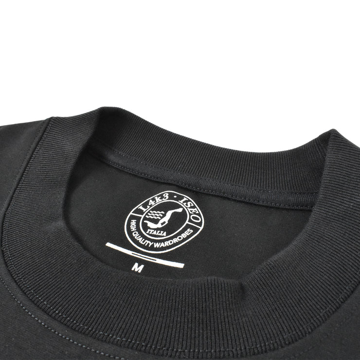【L4K3】T-shirt APTS-0005PA【BLACK】