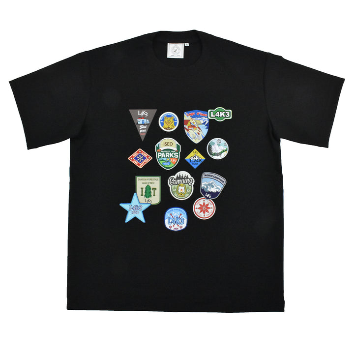 【L4K3】PATCH T-shirt APTS-0011【BLACK】