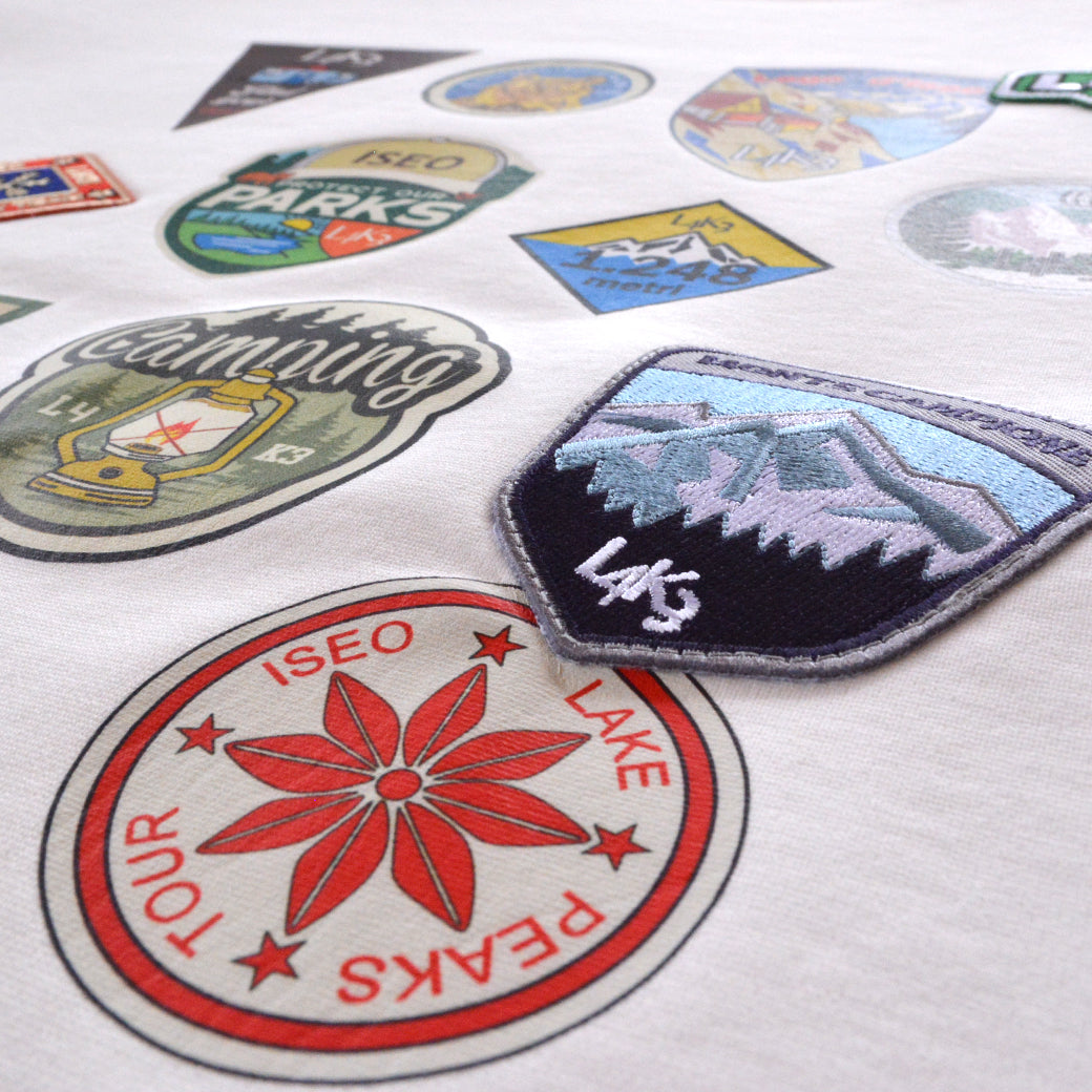 【L4K3】PATCH T-shirt APTS-0011【WHITE】