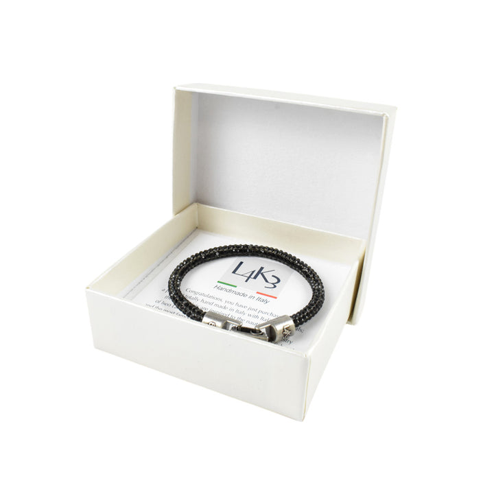 【L4K3】BRACELET-GLITTER 【BLACK】