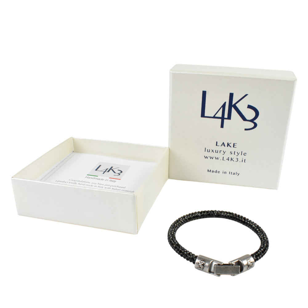 【L4K3】BRACELET-GLITTER 【BLACK】