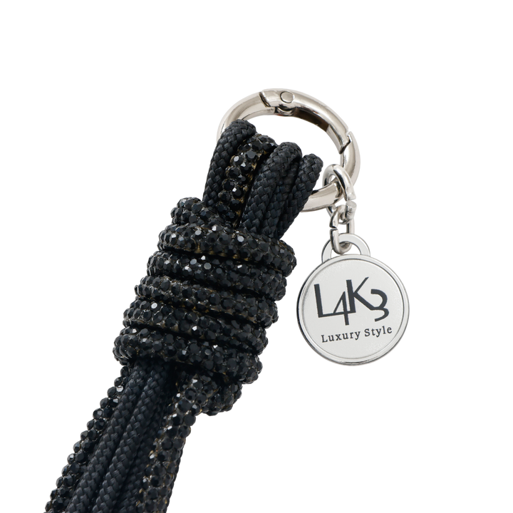 [L4K3]GLITTER SILVER CHARM BLACK 