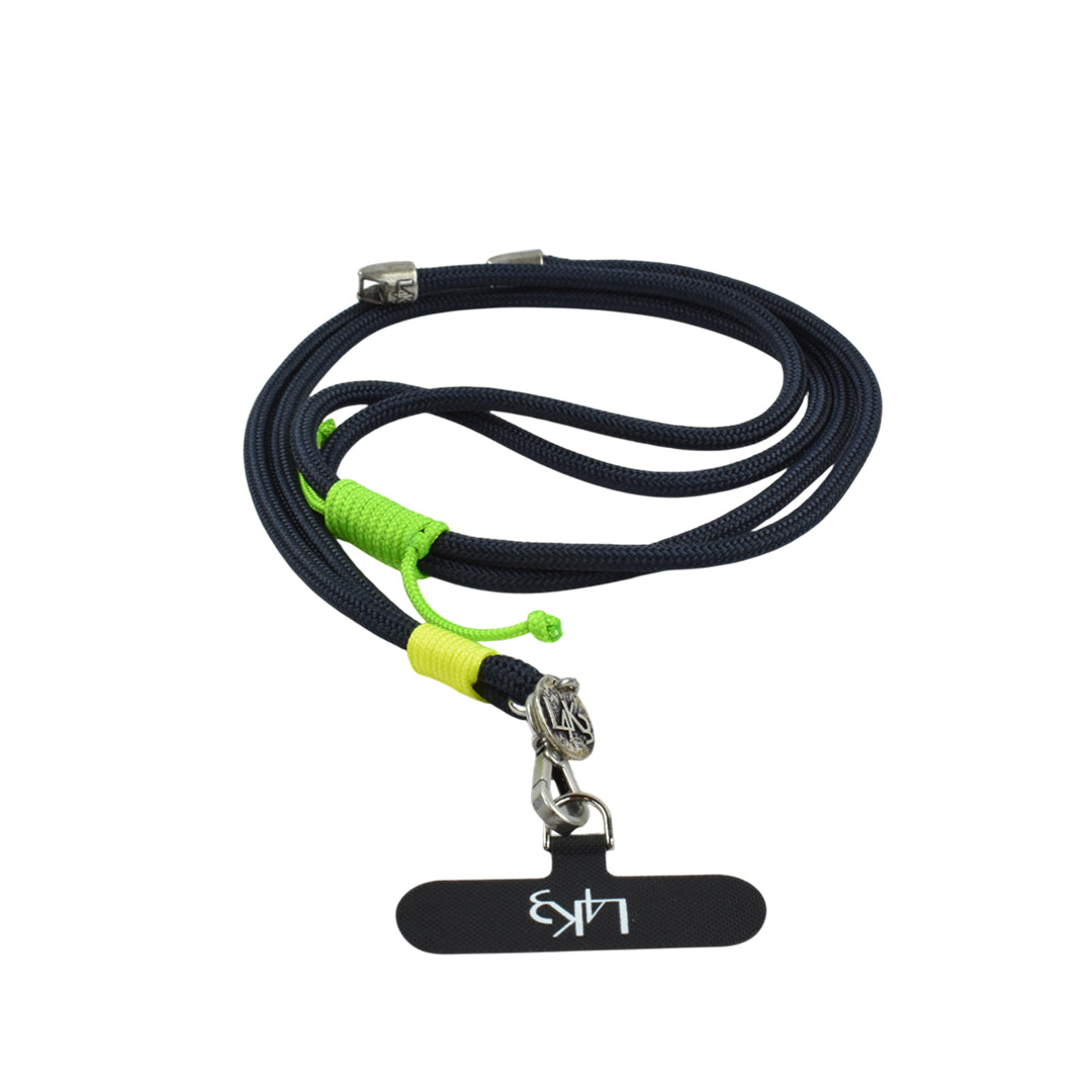 【L4K3】PHONE STRAP-NV(LGR/YL)