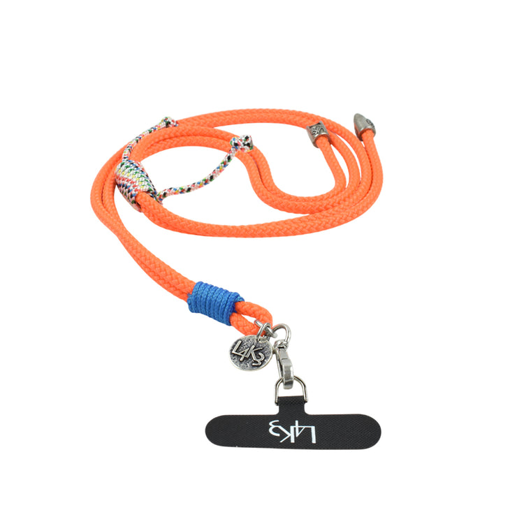 【L4K3】PHONE STRAP-OR(WHMIX/BL)