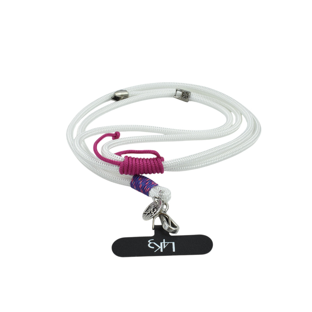 【L4K3】PHONE STRAP-WH(PK/PR)