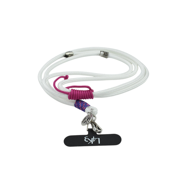 【L4K3】PHONE STRAP-WH(PK/PR)
