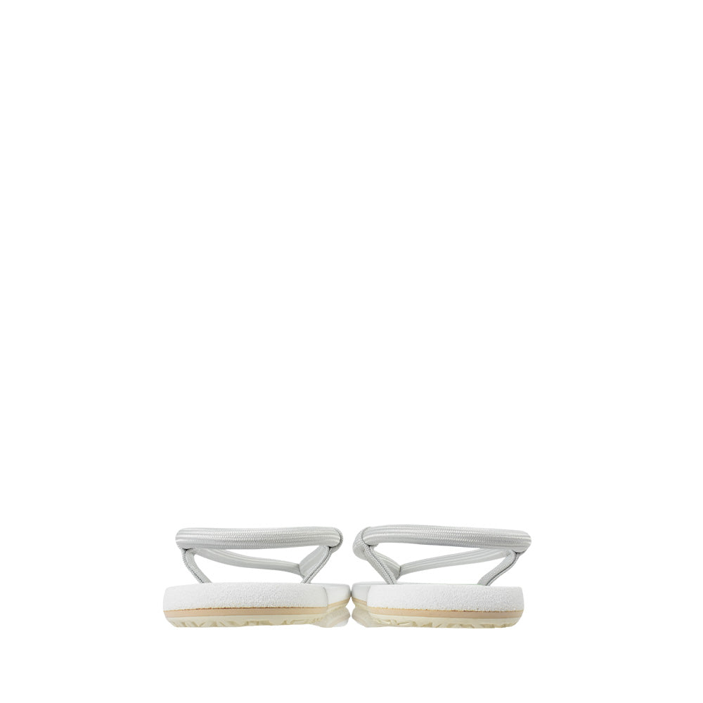 [L4K3×buntA] Castella Waraji SANDALS [WHITE]