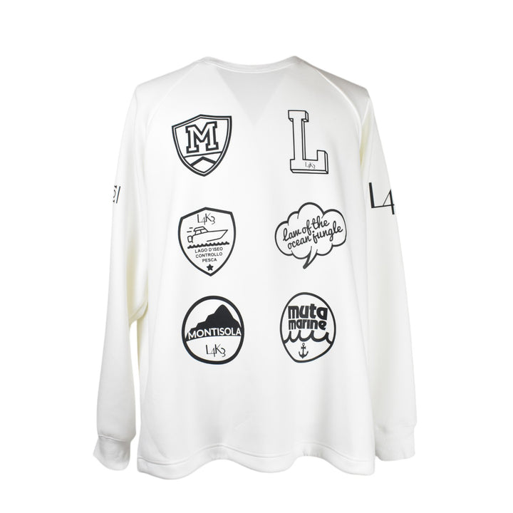 [L4K3][L4K-SPJC443422LK] L4K3×MUTA Drawstring Sweatshirt / WHITE 