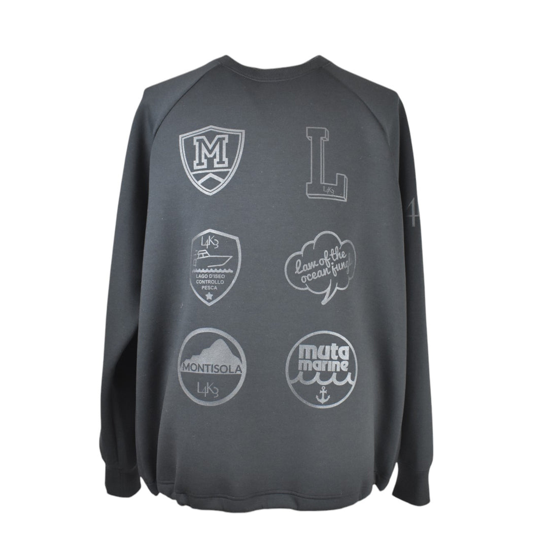 [L4K3][L4K-SPJC443422LK] L4K3×MUTA Drawstring Sweatshirt / BLACK 