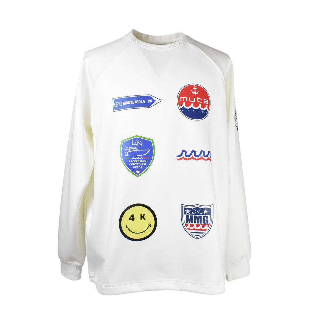 [L4K3×muta] [L4K-SPJC443423LK] Drawstring Sweatshirt / WHITE/COLOR 