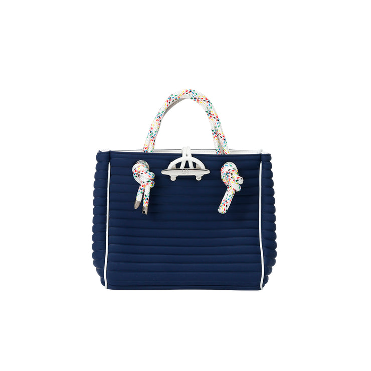 L4k3 CLEAT TOTE mini ネイビー 航海ロープを取り入れたデザインが特徴のイタリアブランド L4K3