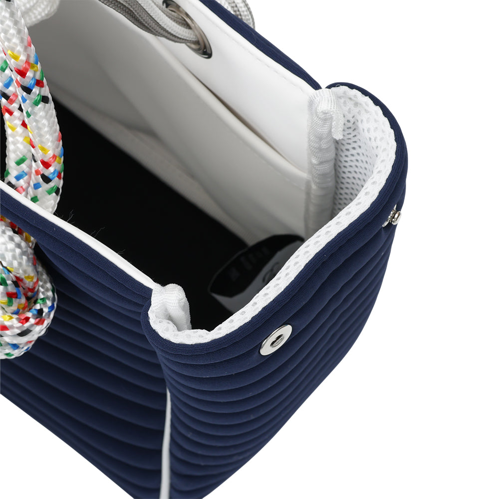 L4k3 CLEAT TOTE mini ネイビー 航海ロープを取り入れたデザインが特徴のイタリアブランド L4K3