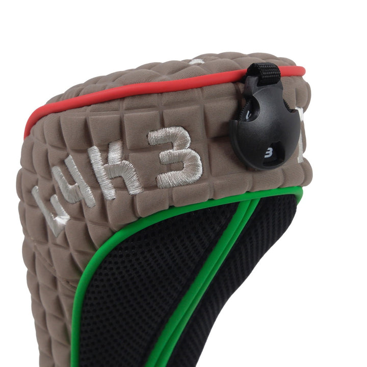 [L4K3] FAIRWAY WOOD HEAD COVER SQUARE FANGO